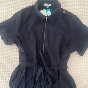 Ladies NWT Skies Are Blue | Zippered Navy Blue Jumpsuit | Size 1X